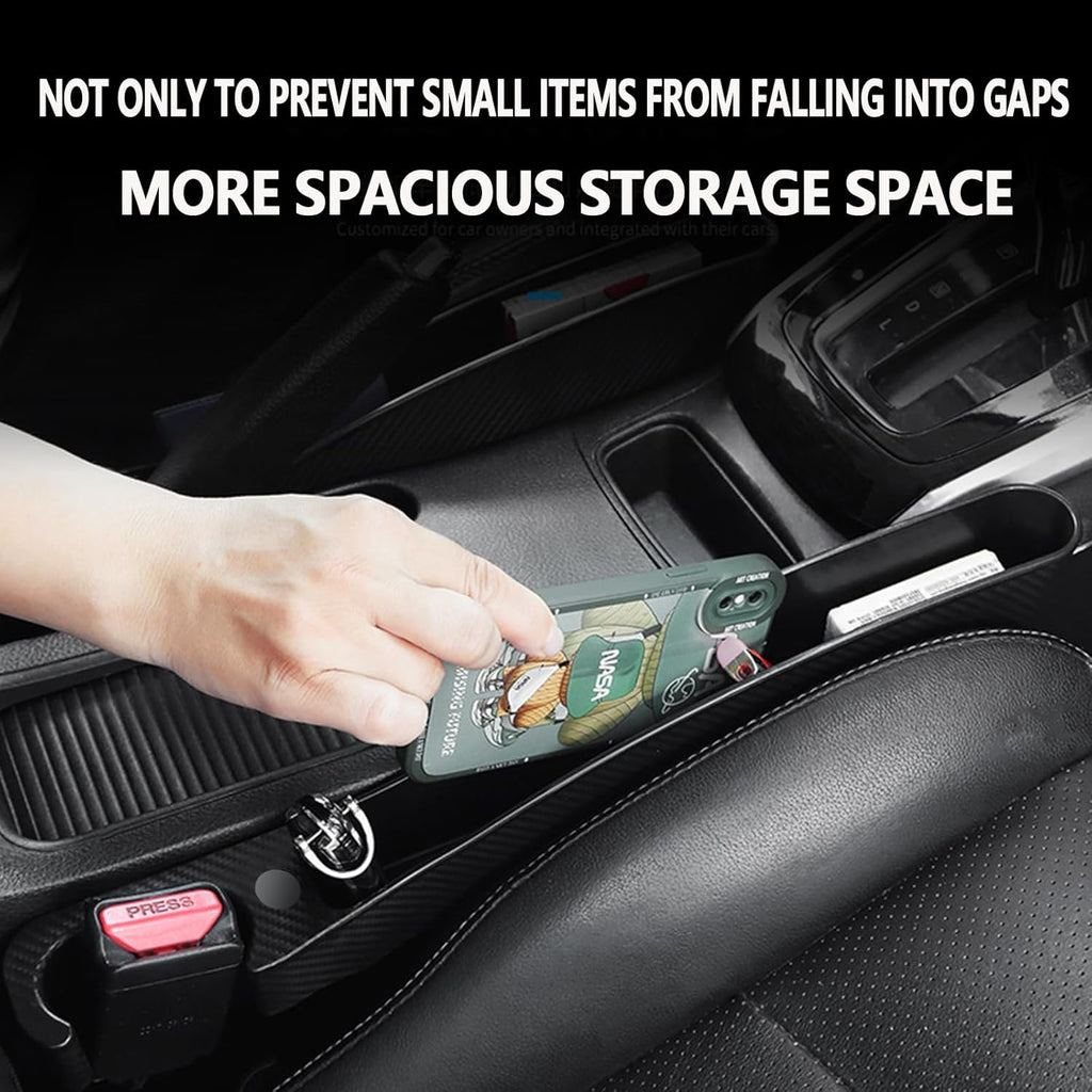 Car Seat Gap Filler Set of 2,Seat Gap Organizer, No Drop Seat Guard,Car Seat Accessories,Drop Seat Gap Fillers between Seat and Console Stop Things from Dropping