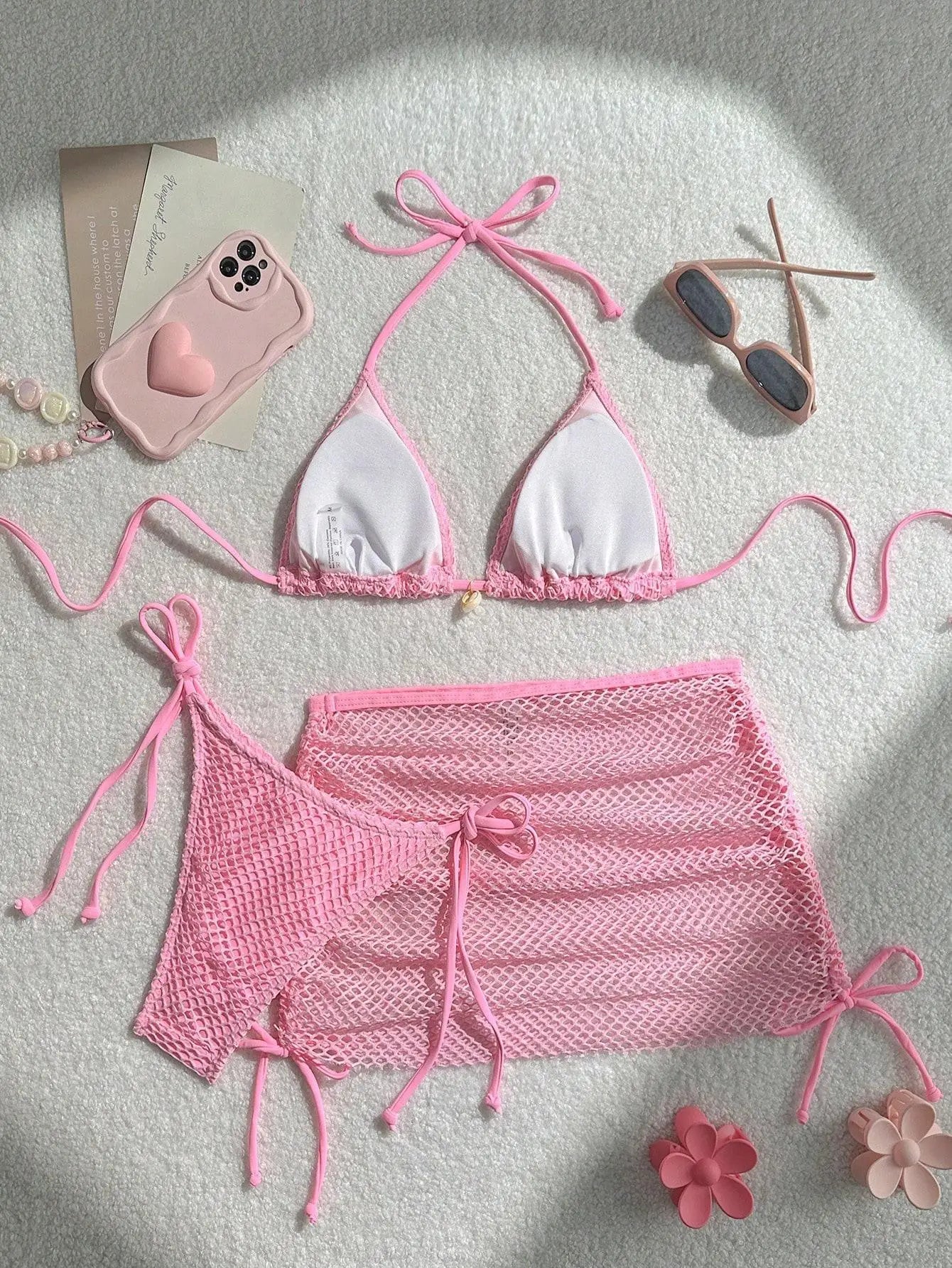 New Sexy Summer Mesh Bikini Set