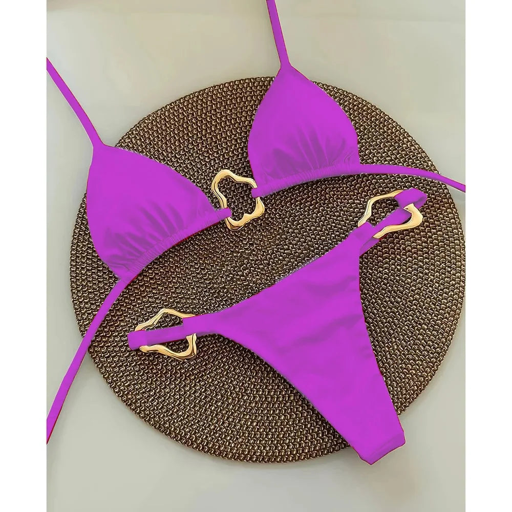 New Sexy Lace-up Bikini Set For Women