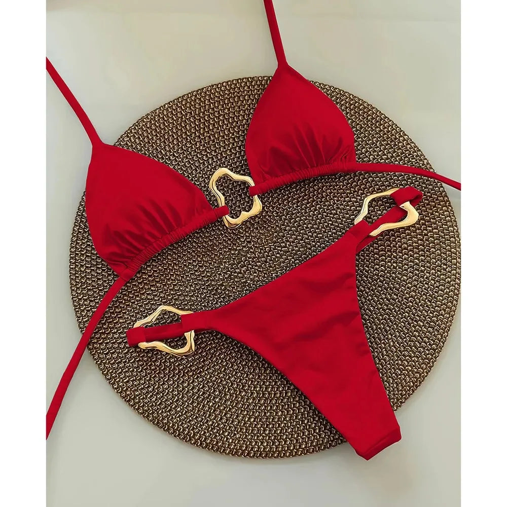 New Sexy Lace-up Bikini Set For Women
