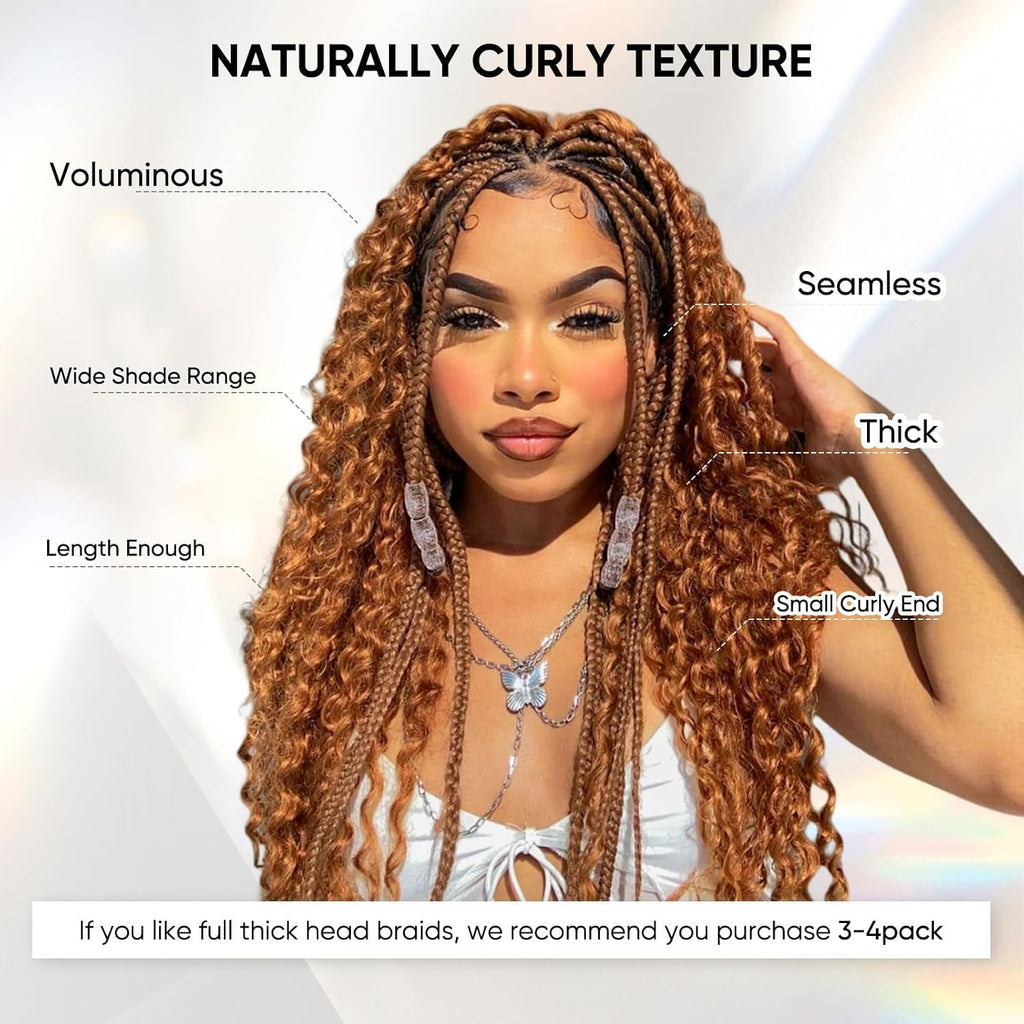 Human Braiding Hair 22 Inch 100G Honey Blonde Deep Wave Bulk Human Hair for Braiding No Weft Curly Bundles Human Hair Extensions for Boho Knotless Braids Wet and Wavy Braiding Hair (#27)